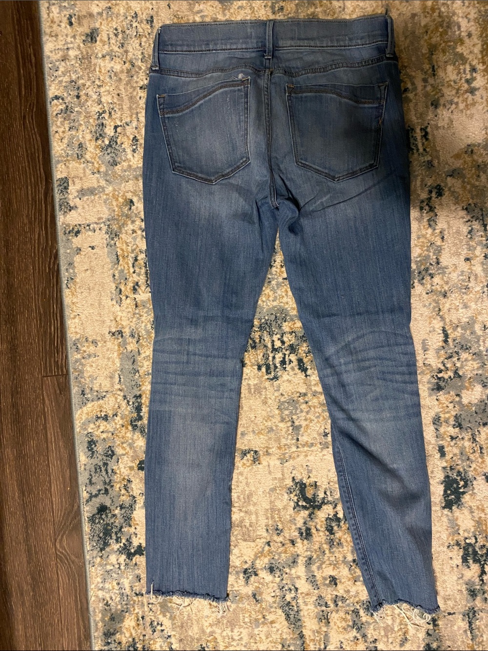 Express Light Blue Denim Jeans with Branded Waistband